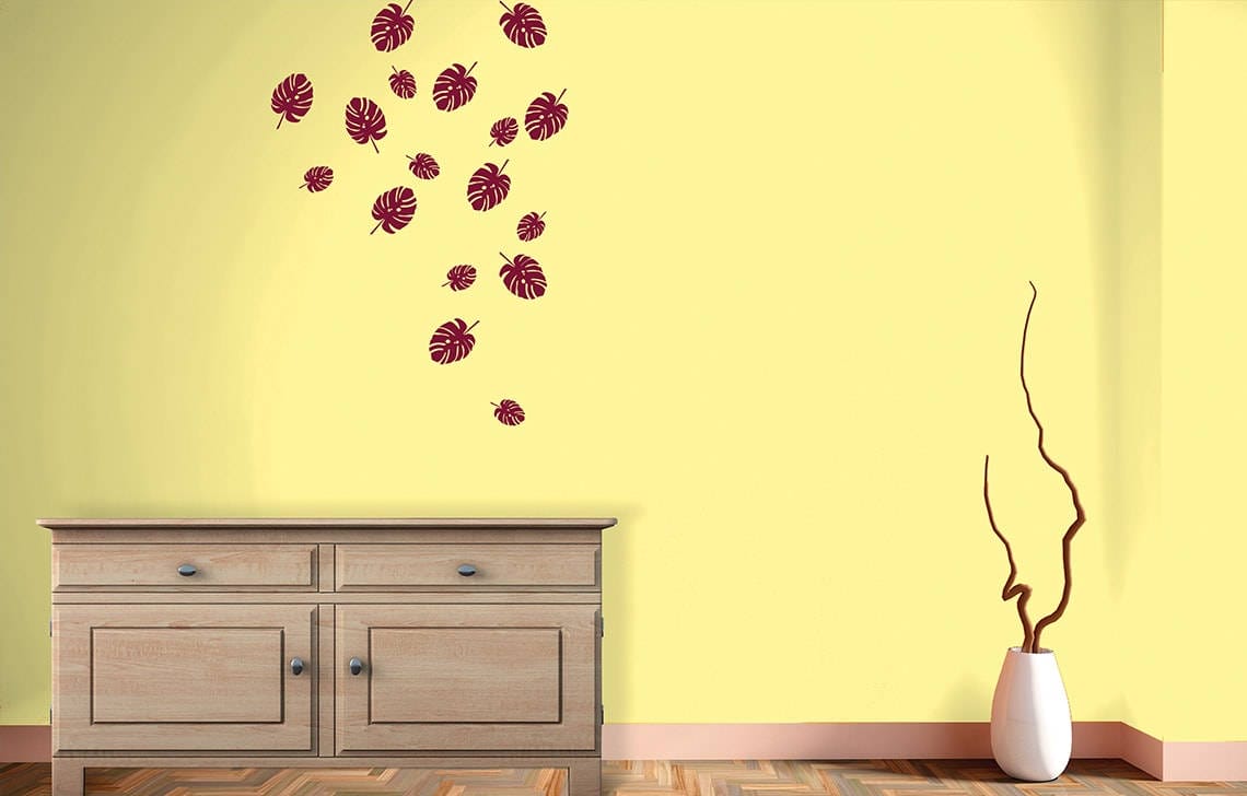 Asian Paints Wall Stencil Design Fern